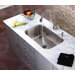 30" x 18" Undermount Single Bowl Kitchen Sink and Kitchen Faucet with Soap Dispenser