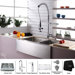 Farmhouse 33" Kitchen Sink with Faucet and Soap Dispenser