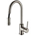 Single Handle Single Hole Kitchen Faucet with Lever Handle with Pull Down Hose