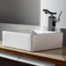 Combos Square Ceramic Sink and Single Hole Faucet with Single Hande