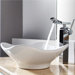 Combos Tulip Ceramic Sink and Single Hole Faucet with Single Hande