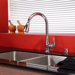 33 inch Undermount Double Bowl Stainless Steel Kitchen Sink with Chrome Kitchen Faucet and Soap Dispenser