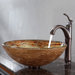 Ares Glass Vessel Sink and Riviera Faucet