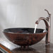 Lava Glass Vessel Sink and Riviera Faucet