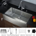Farmhouse 36" Kitchen Sink with Faucet and Soap Dispenser