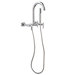 Contemporary Single Handle Wall Mount Clawfoot Tub Faucet Lever Handle