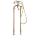 Traditional Floor Mount Tub Faucet with Metal Lever Handles