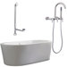 Ventura 67" Tub with Wall Mount Faucet and Lever Handles