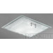 Rectangular Three Light Ceiling/Wall Flush Mount in Chrome