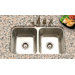 Eston Undermount 50 / 50 Double Bowl Sink in Stainless Steel