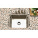 Eston Undermount Rectangular Single Bowl Sink in Stainless Steel