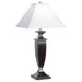 Kathy Ireland Essentials Deco Square Table Lamp in Cherry Mahogany