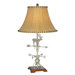 Rocky Mountain Elk Table Lamp in Medium Antique Pewter