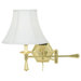 Heavy Swing Wall Sconce in Polished Brass
