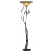 Climbing Vine Torchiere Floor Lamp in Madera Rust