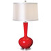 Midnight Skyline Vase Table Lamp in Red