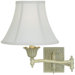 Victorian Swing Arm Lamp in Oatmeal Medium Beige