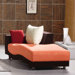 Morganite Leatherette Chaise Lounge