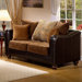 Jordan Chenille/Leatherette Loveseat