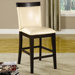 Dita Leatherette Counter Height Dining Chair in Ivory Pearl (Set of 2)