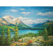 Lake View Oil Painting on Canvas Art - 36" x 48"
