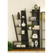 Lotta Modern Bookcase / Display Cabinet in Red Cocoa Brown