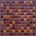 Glass Mosaic 12" Tile Accent in Red