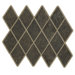 Lunar Rhomboid Mosaic Tile Accent in Graphite