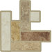 Piazza Border Corner Tile Accent in Multi-color