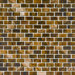 Glass Expressions Micro Blocks Accent Tile in Tortoise Shell