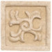 Ravenna 2" x 2" Insert Tile Accent in Almond