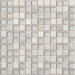 Mixed Up 1" x 1" Mosaic Stone Accent Tile in Snow Peak