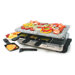 8 Person Stelvio Raclette Party Grill with Granite Stone