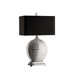 Textured Silver Ceramic Table Lamp