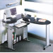 47" W L-Shaped Fold-Out Computer Desk with Keyboard Tray