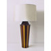 Striped Gemini Table Lamp in Bronze with Pebble Shade