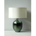 Rubianne Seagreen Horizon Table Lamp with Pebble Silk Shade