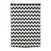Black & White Vibe Techno Black Rug