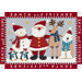 Winter Santa and Friends Christmas Novelty Rug