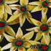 Don Sawyer Flower Red Centers Tropical Novelty Rug