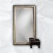 Daniel Leaner Mirror in Mottled Silver Leaf