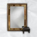 Tate Leaner Mirror in Deep Bronze with Antique Bronze Accents