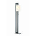 Benito  Floor Lamp in Black and Polished Steel