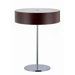 Table Lamp in Chrome/Dark Walnut