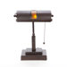 Mica  Banker Desk Lamp in Antique Bronze