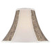 Chandelier Bell Shade in Brown Jacquard