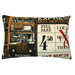 Ticket Pillow in Yellow