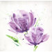 Lilac Fleur Printed Canvas Art - 12" X 12"