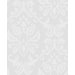 Paintable Damask Wallpaper in White