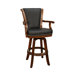 Napoli Stool with Black Leather